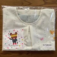 保育士スモック　保育士エプロン　くまのがっこう　ドットストライプチュニック　学研