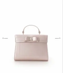 一点物 匿名配送 salon muguet リボン エナメルバッグ pink - メルカリ