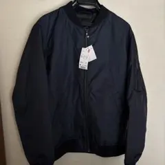 ユニクロ ミニタリー ショートブルゾン メンズMサイズ ブルー