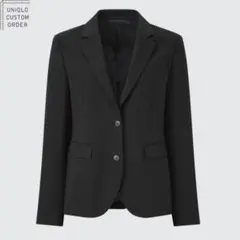 UNIQLO ユニクロ　ストレッチテーラードジャケット/2つボタン/ミドル丈のサムネイル
