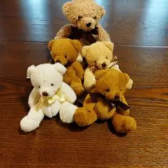 ぬいぐるみ　まとめ売り　5体セット　キーホルダー