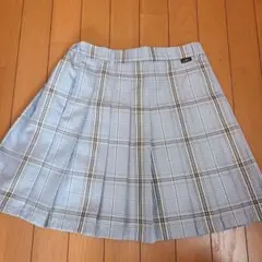 Lovetoxic水色 チェック柄 プリーツスカート160