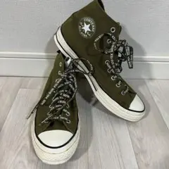 アルゴンキン ALGONQUINS ハイカットスニーカー ブラック ストライプ柄