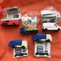 【匿名配送】ハッピーセット　トミカ　5台セット 消防車・救急車・ゴミ収集車