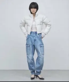 ピーズ PEAS カーゴデニムパンツ1434のサムネイル