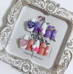 M502 ゆめかわネイル 地雷ネイル 量産型ネイル 闇ネイル ネイルチップ