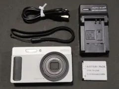 PENTAX Optio H90 オールドコンデジ ホワイト/シルバー - メルカリ