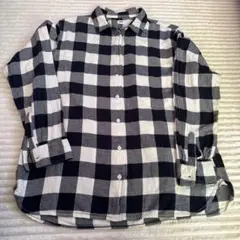 UNIQLOチェック柄 長袖シャツ Lサイズ