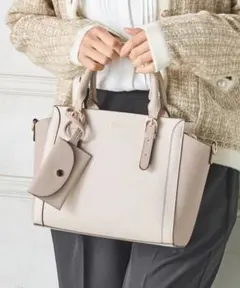 honeys ポーチ付ハンドバッグ