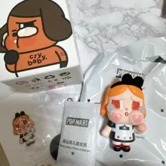 ポップマート正規品cryingagainシリーズシークレット　スワロフスキー付き POPMART CRYBABY Crying Again シリーズ シークレット CRYBABY