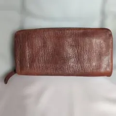 ◇ キラさま専用 ◇ genten カットワーク L字ファスナー長財布 レッド