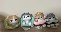 REAL ANIMALリアルアニマル 猫つまんでぬいぐるみ4体セット シャムミケ