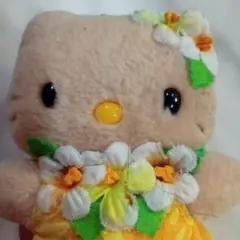 ハローキティ ぬいぐるみ マスコット ハイビスカス