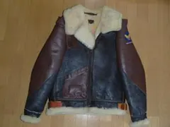 美品 AVIREX B-3 限定生産 フライトジャケット ムートンレザー