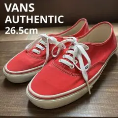 vans オーセンティック　RED 赤　US規格　26.5cm