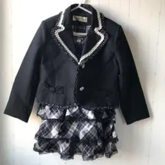 卒園式入学式110 女の子　フォーマル　　リボンクルール