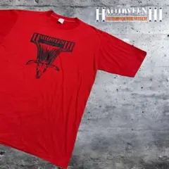 【 希少 】80s Halloween III 映画Tシャツ L 赤 レッド