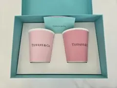 【新品未使用】Tiffany カップ 2個セット ピンク