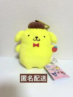 サンリオキャラクターズ　いちごがま口ポーチ　ポムポムプリン
