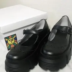 ⭐️美品⭐️ヨースケ　YOSUKE 厚底ベルティッドシューズのサムネイル