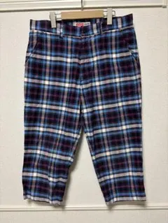 X-LARGE エクストララージ チェック柄クロップドパンツ 34 ハーフパンツのサムネイル