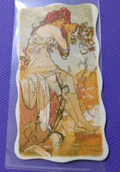 新品未使用　アルフォンス・ミュシャ Summer ポストカード ハンドメイド