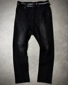 "TORNADO MART" sarouel black denim pantsのサムネイル