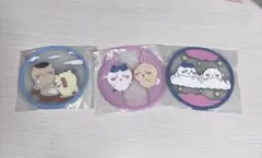 ちいかわ クリアラバーコースター ハチワレ うさぎ くりまんじゅう シーサー