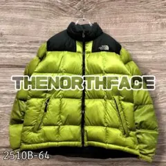 ★人気　ノースフェイス　サミット　ダウンジャケット　ブラック×グリーン　M