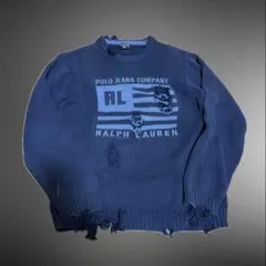 y2k グランジ Ralph Lauren ボロニットのサムネイル