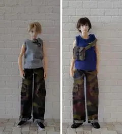 六分の一男子図鑑カーゴパンツ（迷彩）のサムネイル