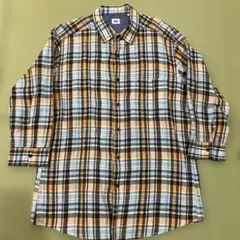 【UNIQLO】 七分袖チェックシャツ XLサイズ