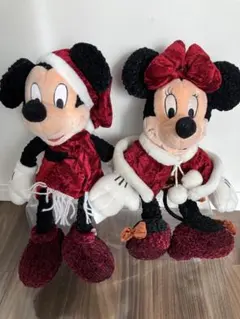 ミッキー・ミニー クリスマスぬいぐるみセット