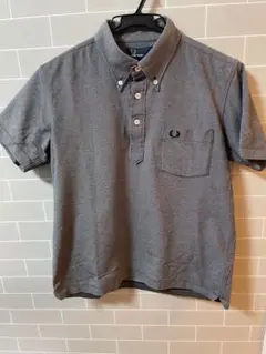 FRED PERRY ポロシャツ ボタンダウン グレー L - メルカリ