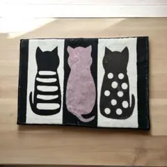 フロアマット　キッチン　ラグ　バスマット　ねこ 北欧　40×60cm