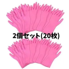 左右兼用薄型家庭用ゴム手袋 ピンク 家事 掃除 園芸
