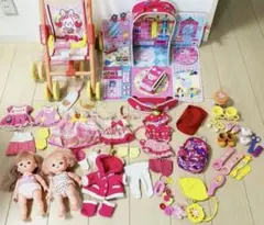 メルちゃん 大量セットで⭐︎ 持ち運び クローゼット 着せ替え ドレス 