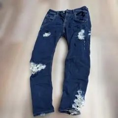 DIESEL JOGGJEANS ダメージデニムパンツ　23インチのサムネイル
