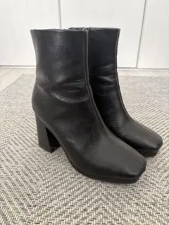 JEANASIS ブラックレザーブーツ