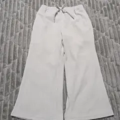 キッズ　ズボン　GU　リブプルオンワイドフレアパンツ　110センチ
