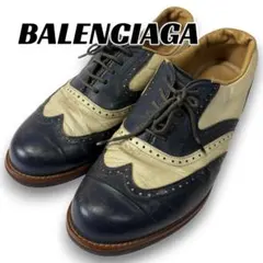 BALENCIAGA バレンシアガ ウイングチップ ドレスシューズ コンビ 革靴のサムネイル