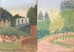 周運賢 ❗️古道悠悠 20/15シルクスクリーン 中国画家 版画 絵画 リトグラフ 周運賢 古道悠悠 シルクスクリーン 中国画家 版画 絵画 リトグラフ