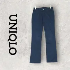 UNIQLO スリムフィットデニム レディース ジーンズ (22) ネイビー系