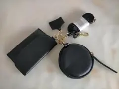 ショルダーストラップ・ホルダー 丸型・長方形型ケース リング 計５点セット