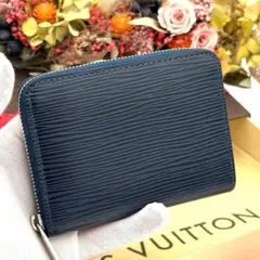 美品】ルイヴィトン ジッピーコインパース エピ ネイビー コンパクト