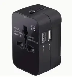 【デュアルUSBポート & AC電源プラグ付き】ユニバーサル チャージャー
