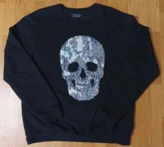ZARA ザラ スカル ドクロ スパンコール スウェット 長袖
