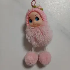 ベイビーちゃん ストラップ ピンク　キーホルダー　キューピー