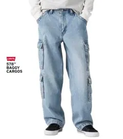 Levi's 578 バギー カーゴインディゴ Joyful Clouds/34のサムネイル