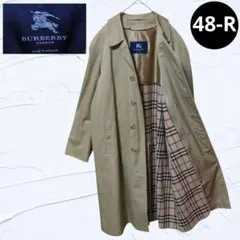❤良品❤英国製バーバリーライナー付ステンカラーコート48-Rノバチェック